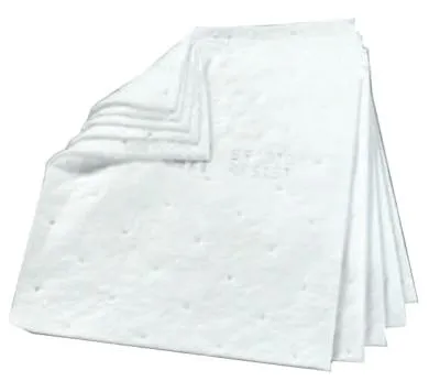 3M High-Capacity Static Resistant Petroleum Sorbent Pads, Absorbs .375 gal, 7100010994