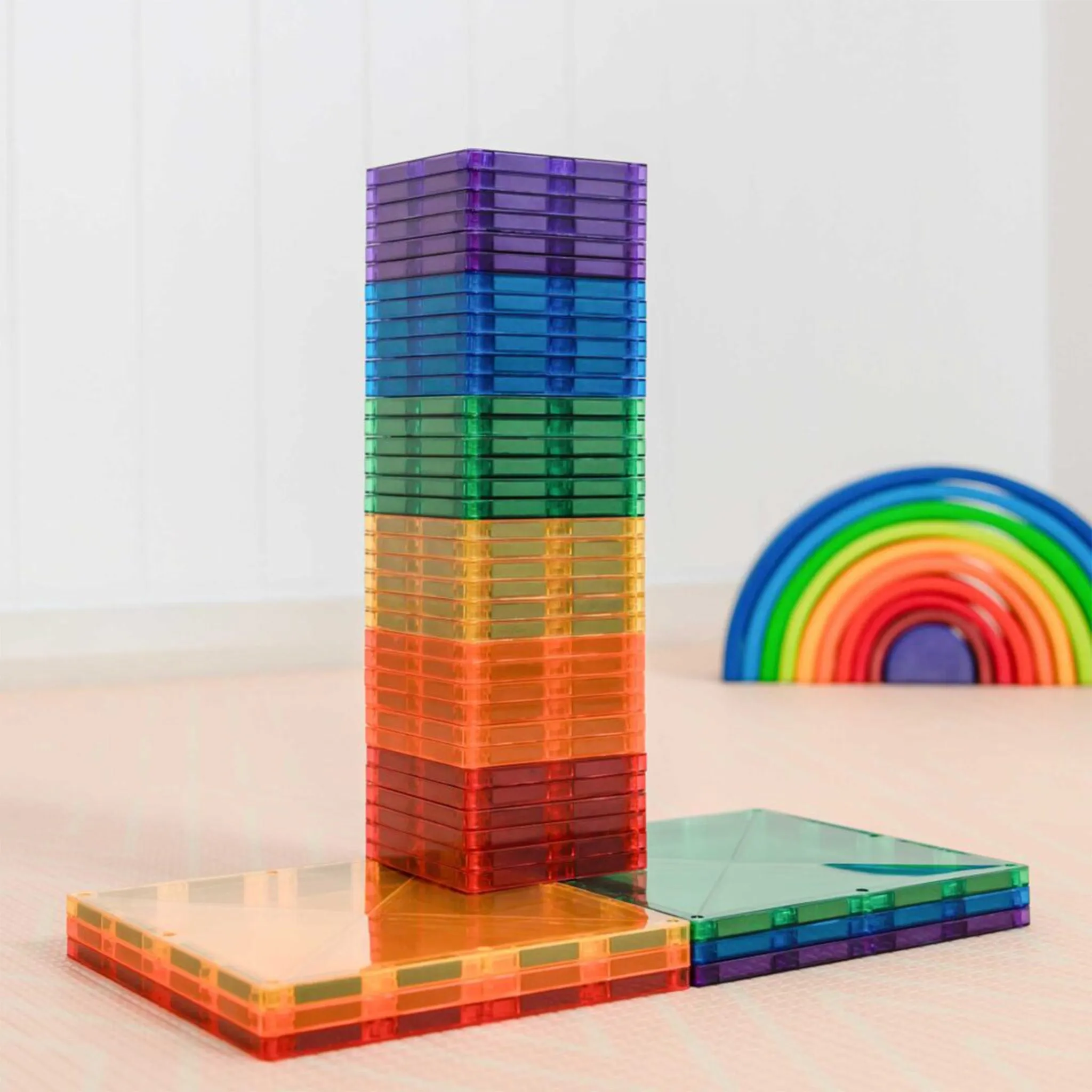 42 Piece Rainbow Square Pack