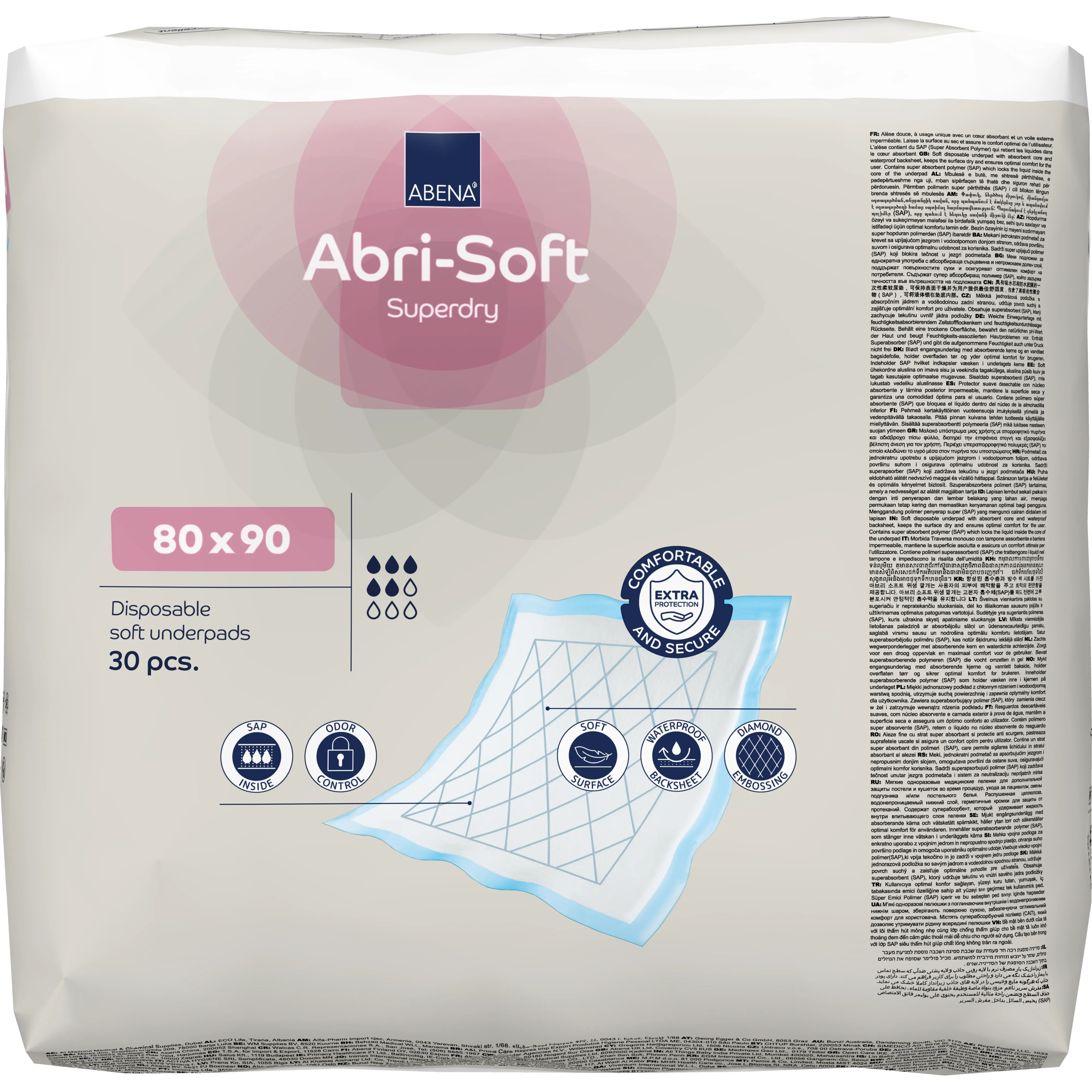 Abena Abri-Soft Super Dry Bed Pads - Ultra Absorbent