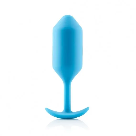 Premium Medium-Sized Weighted Silicone Anal Plug by b-Vibe Snug Plug 3