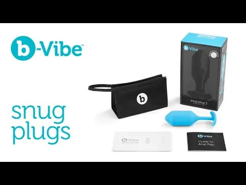 Premium Medium-Sized Weighted Silicone Anal Plug by b-Vibe Snug Plug 3