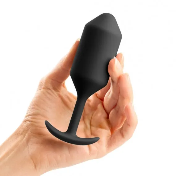 Premium Medium-Sized Weighted Silicone Anal Plug by b-Vibe Snug Plug 3