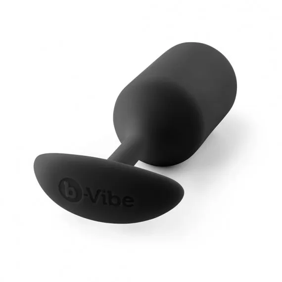 Premium Medium-Sized Weighted Silicone Anal Plug by b-Vibe Snug Plug 3