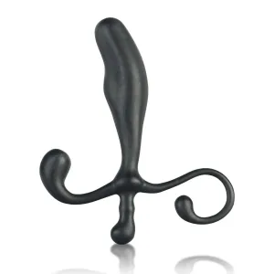 Blue Line Male P-Spot Anal Massager Black 5 Inch