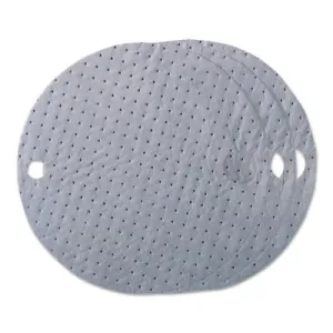 Brady® ALLWIK Drum Top Covers, Absorbs 9 gal/bale, 22 in Diameter, Gray, DTA25