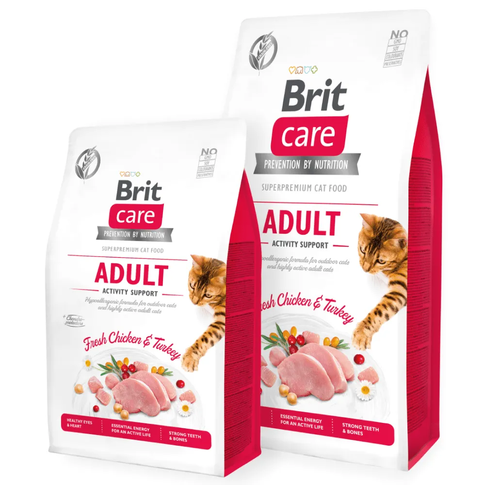 Brit Care Fresh Chicken & Turkey Activity Support Adult Cat Dry Food