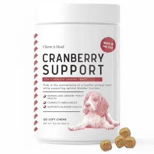 Chew   Heal UTI Treatment Cranberry Chews for Dogs