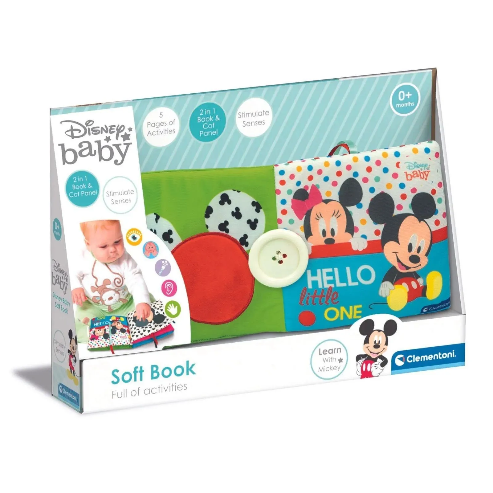 Clementoni Disney Baby - Baby Mickey Soft book