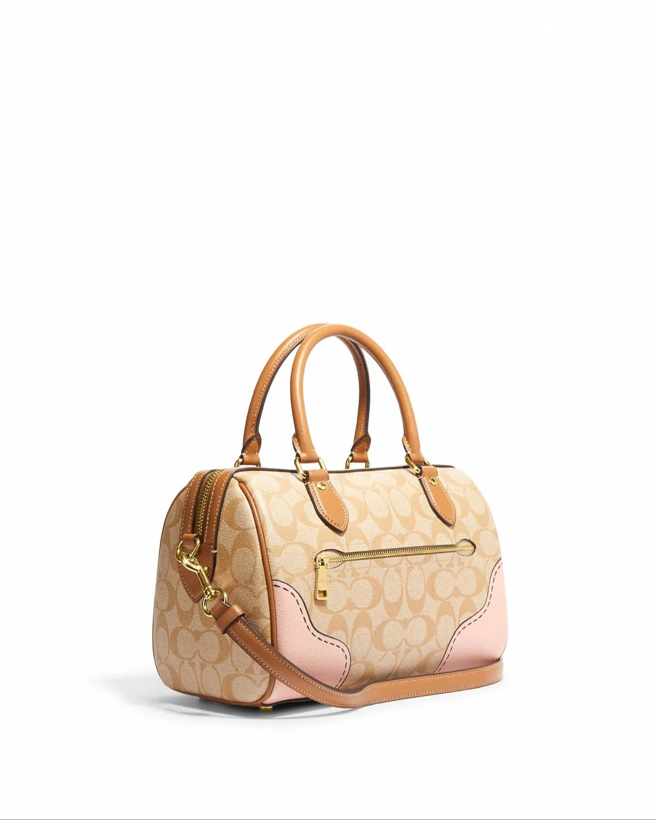 Coach Rowan Satchel In Signature Canvas With Trompe L'oeil Print