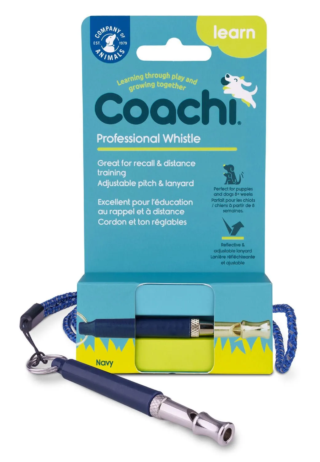 Coachi Professional Dog Whistle, Navy