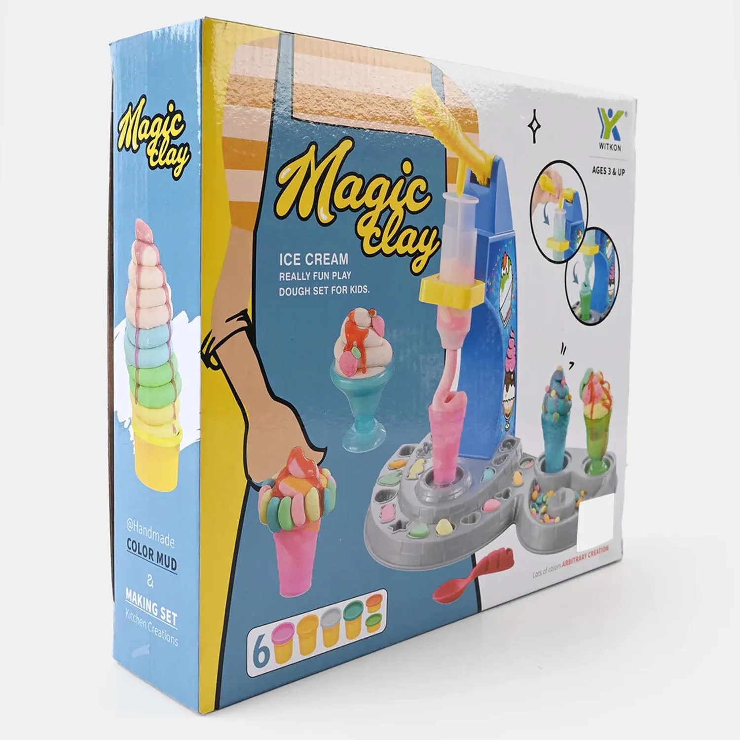 Color Dough/Magic Clay Play Set For Kids