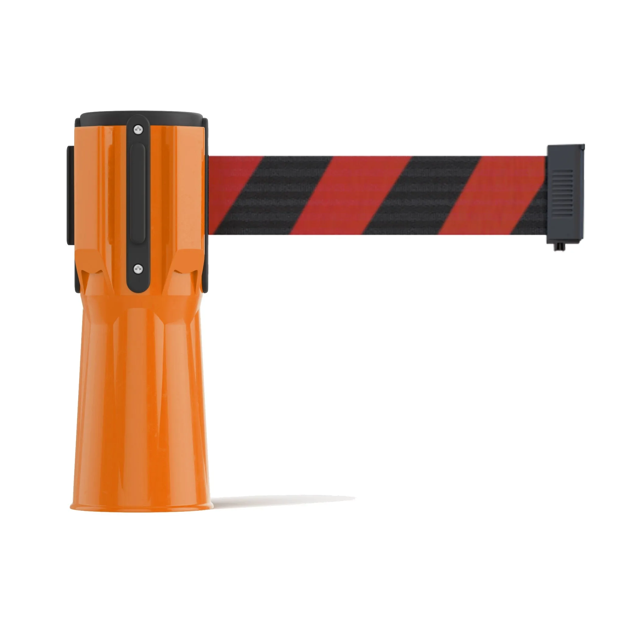 Cone-Mounted Retractable Belt Barrier, 9 Ft. - Trafford Industrial