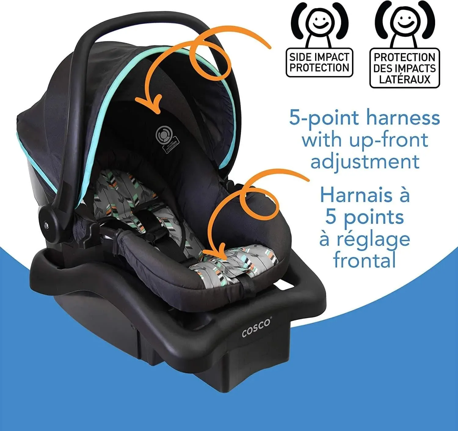 Cosco Light N Comfy Infant Car Seat - Etched Arrow