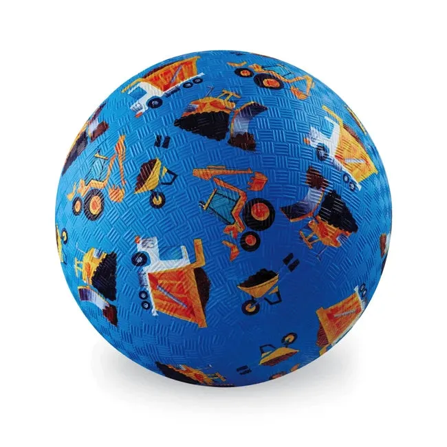 Crocodile Creek 5 Inch Rubber Ball - Construction