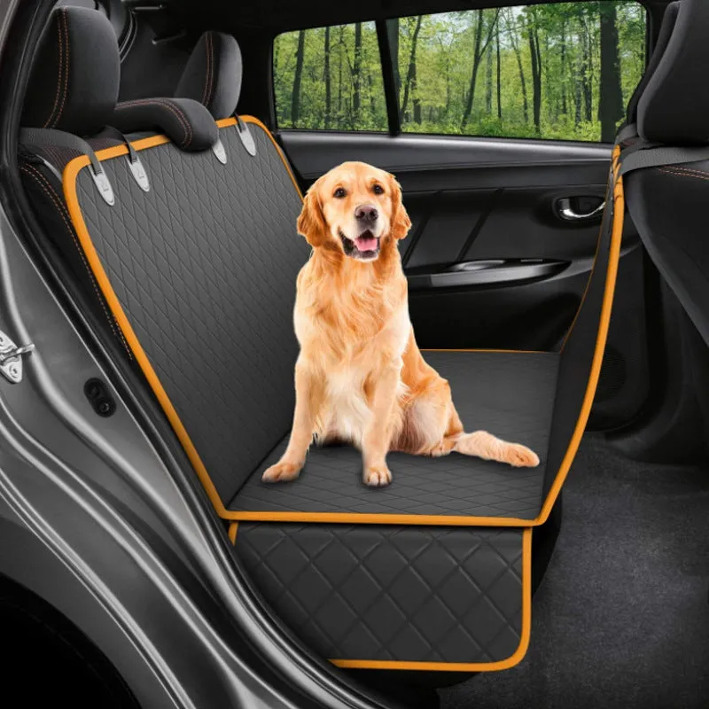 Dog Car Seat Cover 100% Waterproof Pet Dog Travel Mat Hammock For Small Medium Large Dogs Travel Car Rear Back Seat Safety Pad