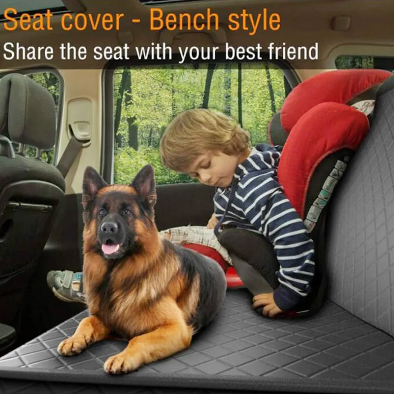 Dog Car Seat Cover 100% Waterproof Pet Dog Travel Mat Hammock For Small Medium Large Dogs Travel Car Rear Back Seat Safety Pad