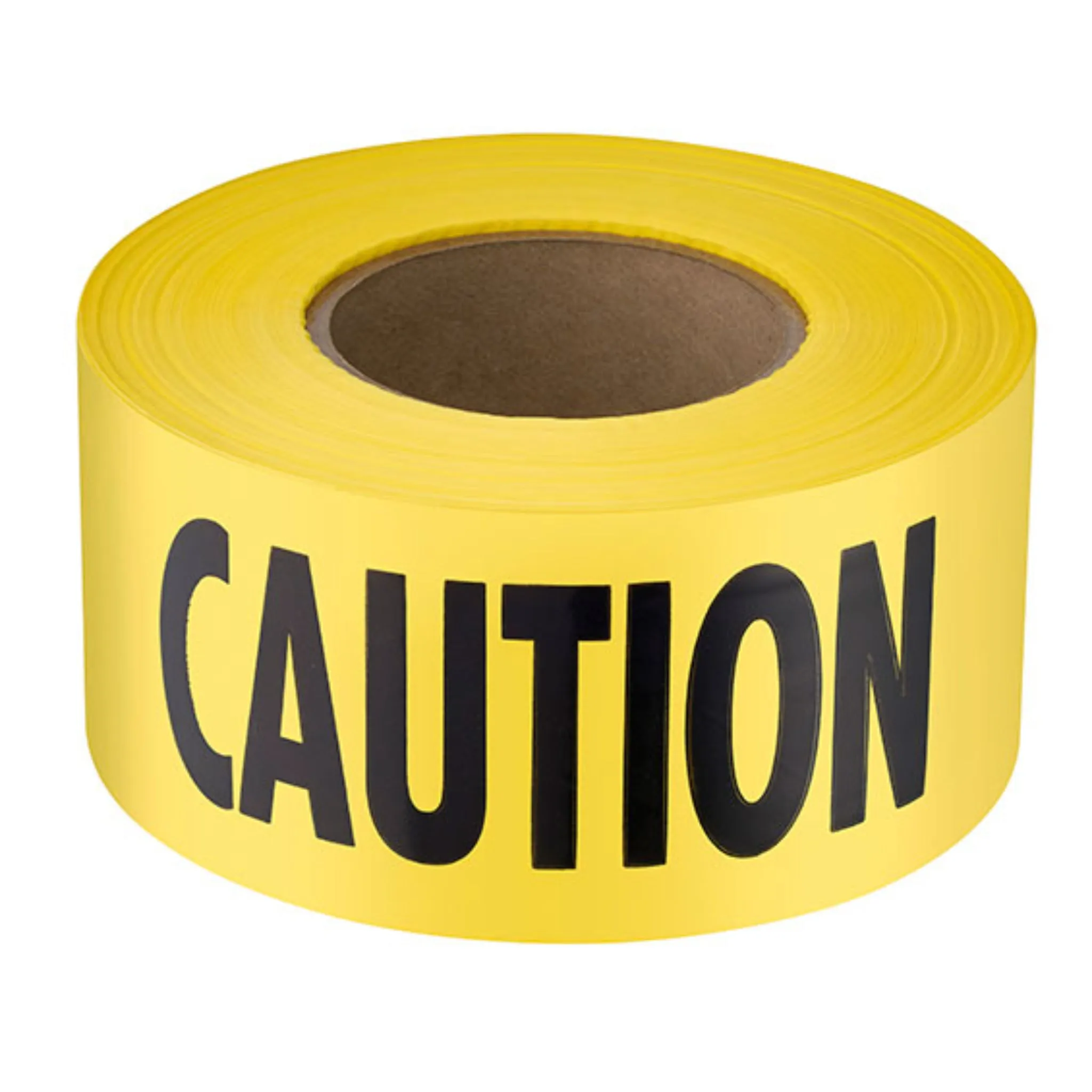 Empire Level 77-0201 Safety Barricade Tape, CAUTION, Yellow, 3 in x 200 ft, 1 Roll