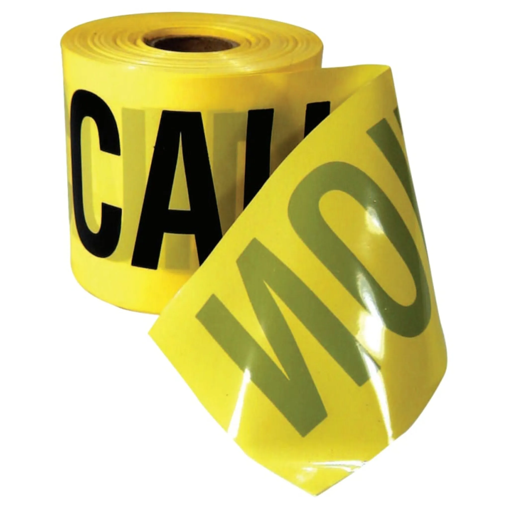 Empire Level 77-0201 Safety Barricade Tape, CAUTION, Yellow, 3 in x 200 ft, 1 Roll