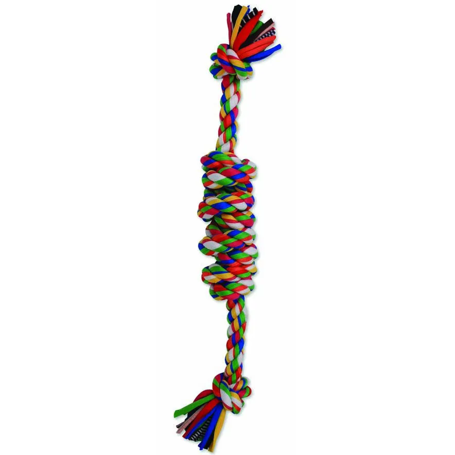 Flossy Chews Cloth Rope Monkey Fist Bar 18"