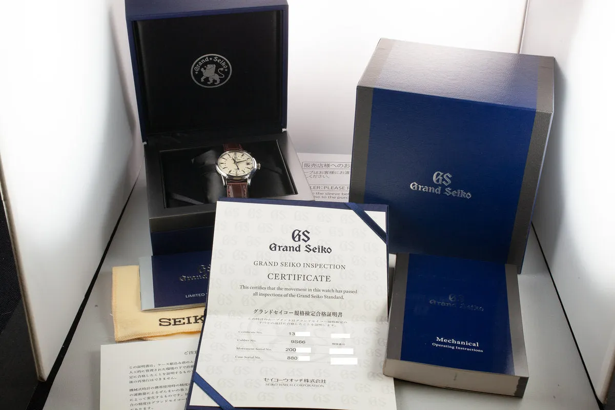 Grand Seiko Automatic GMT SBGM221 with Box and Papers