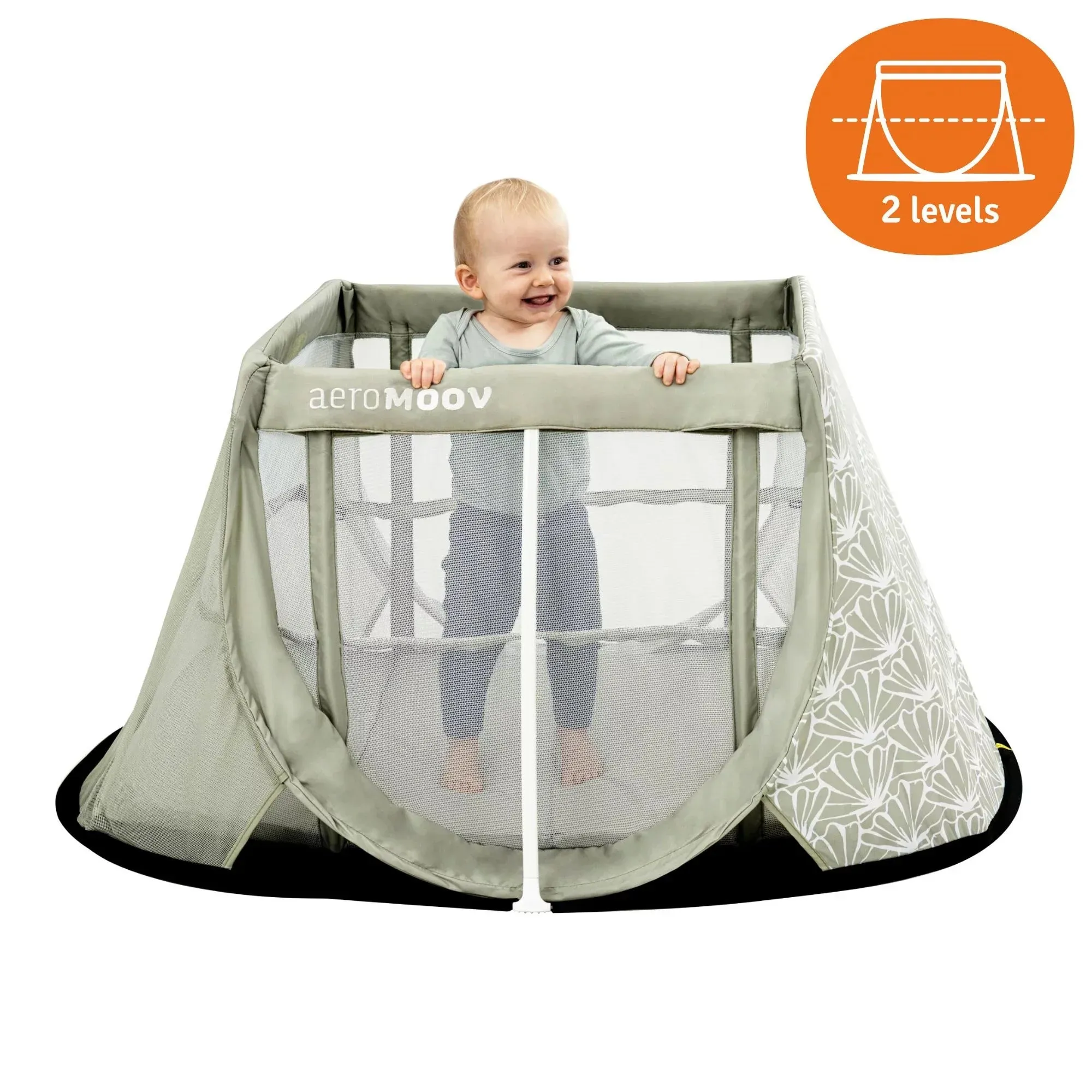 Instant travel cot - Seashell Olive