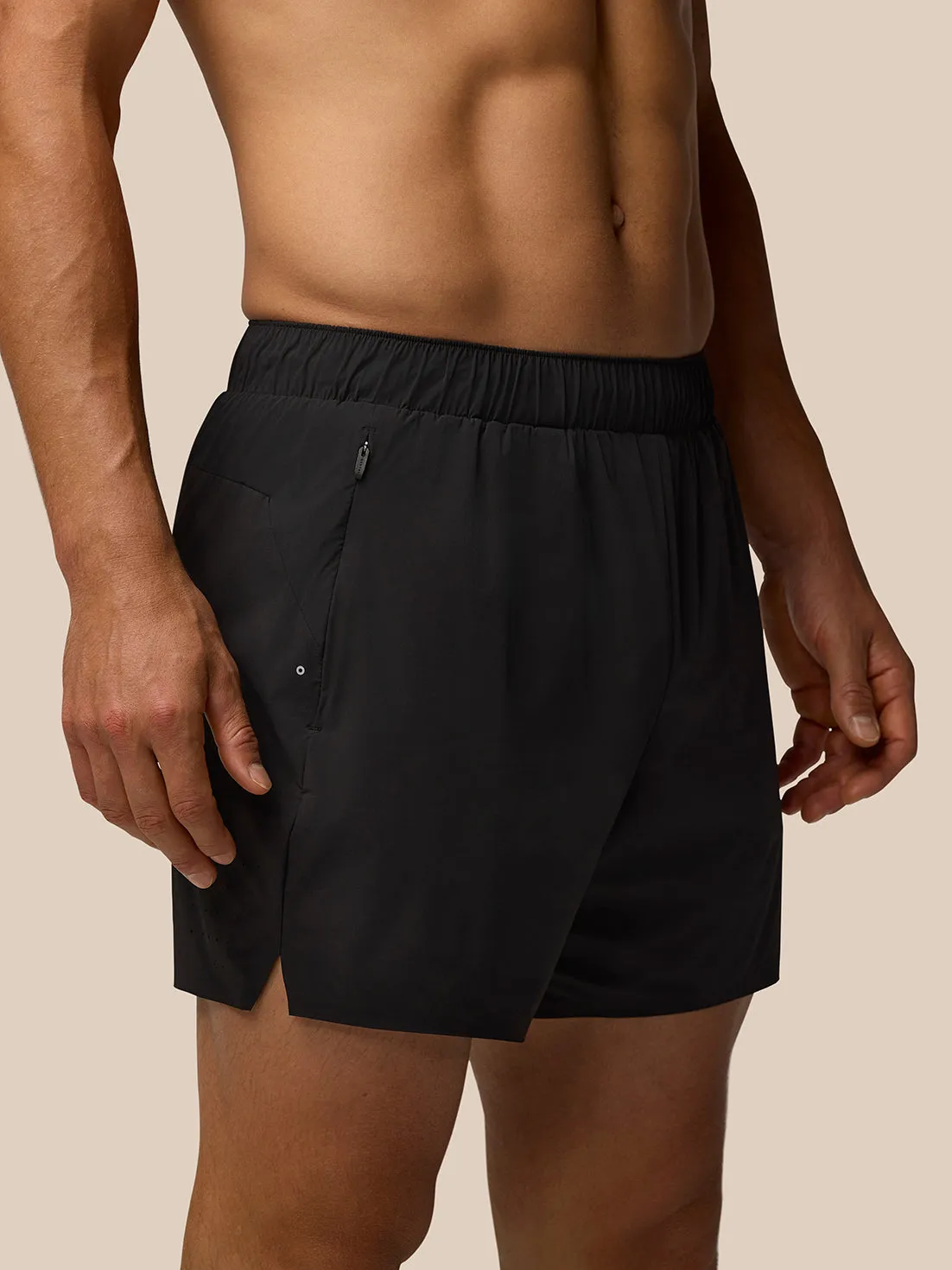 Men's Zone Lightweight Ventilation 5" Training Shorts – Black