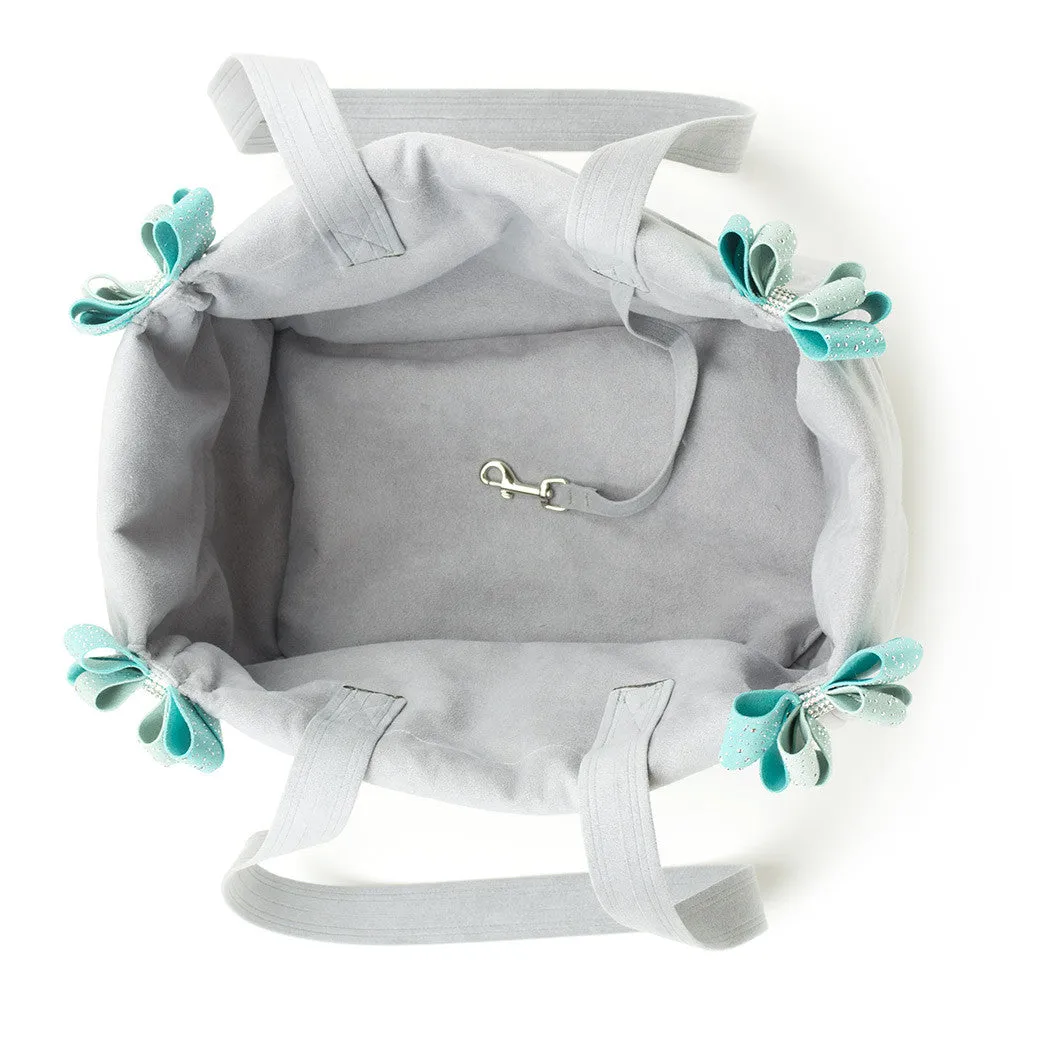 Mint & Bimini Blue Double Nouveau Bow Luxury Carrier