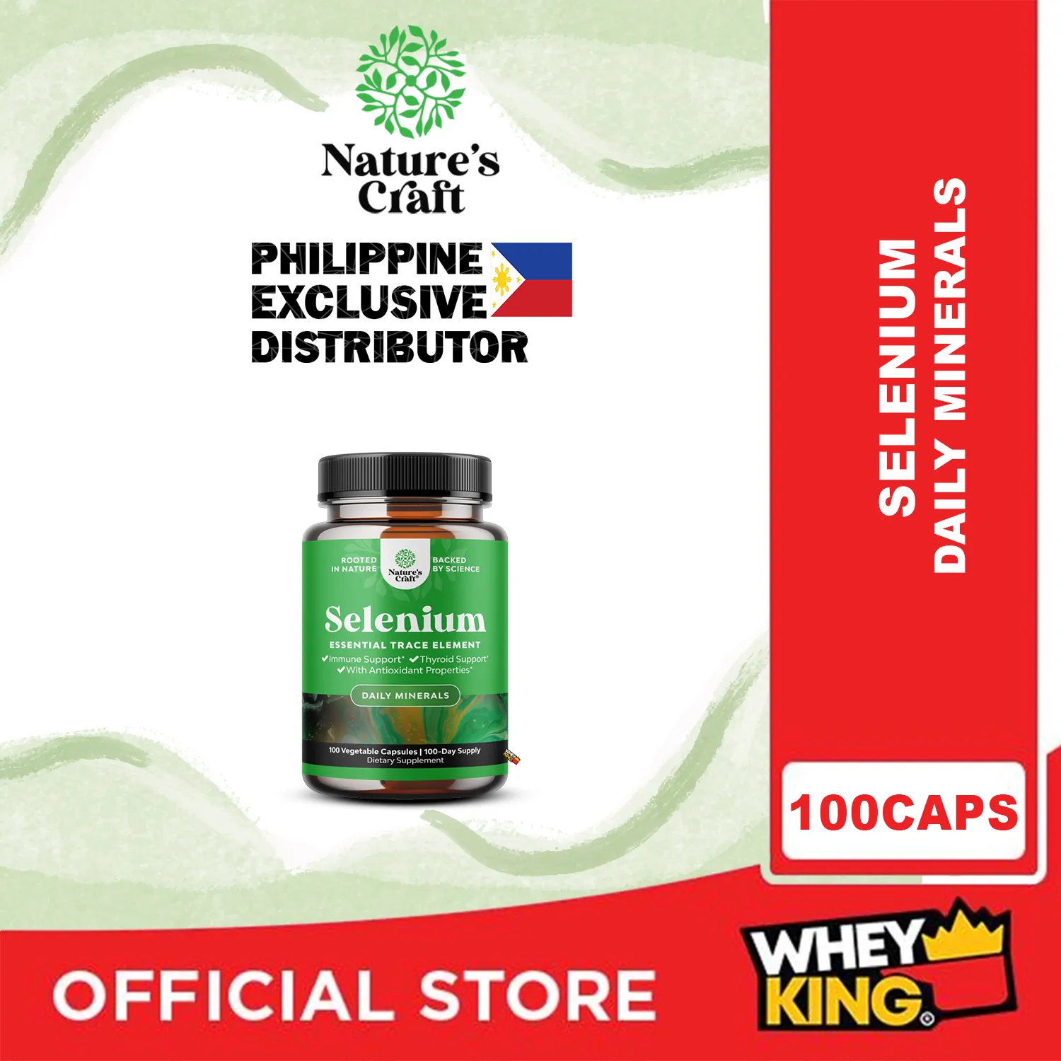 Natures Craft Selenium - 100 Capsules [EXP: 11/30/2024]