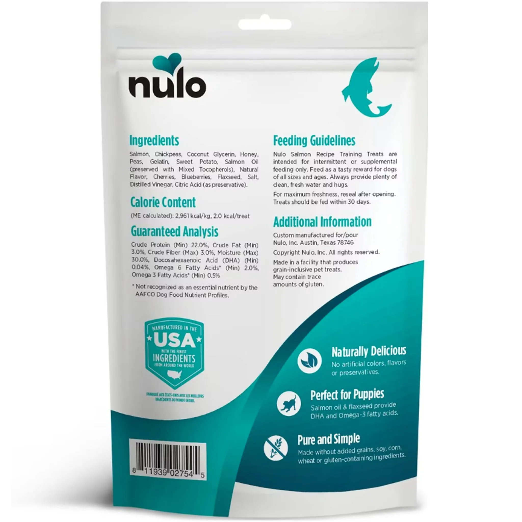 Nulo FreeStyle Salmon Training Dog Treat