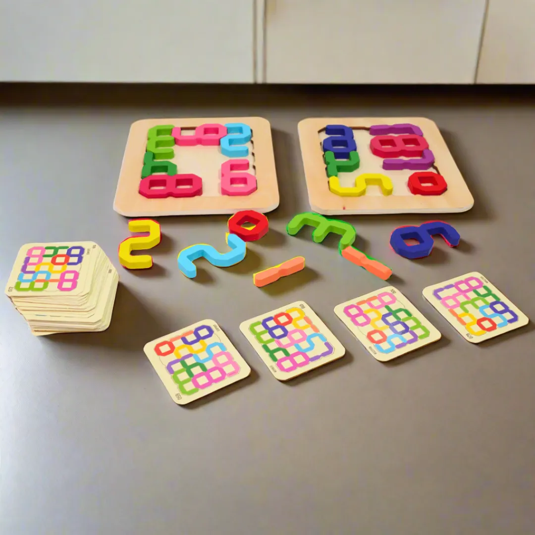 Numerals Blocks, face to face game for Kids Age 3 