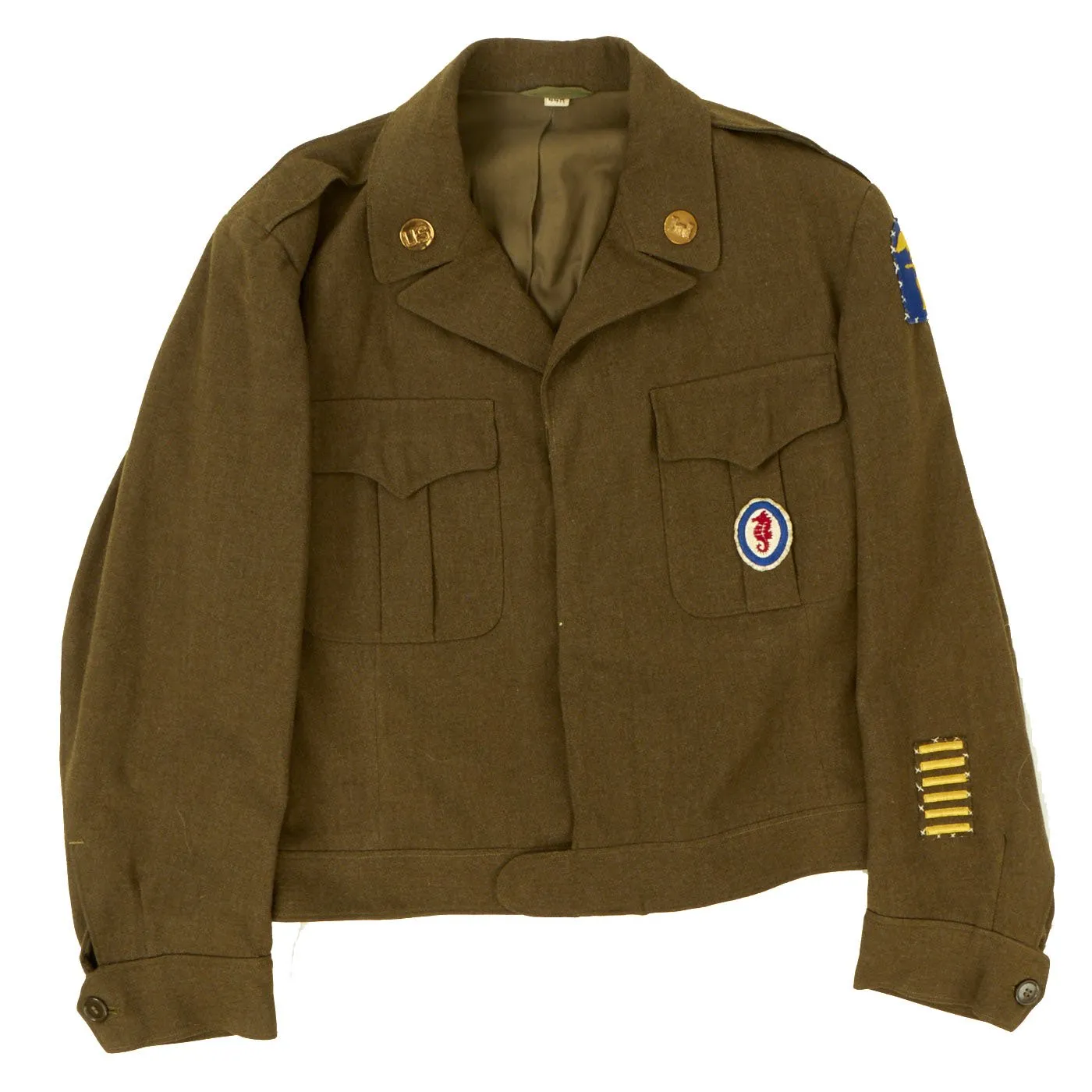 Original WWII Amphibious Forces 4th Engineer Special Brigade Ike Jacket