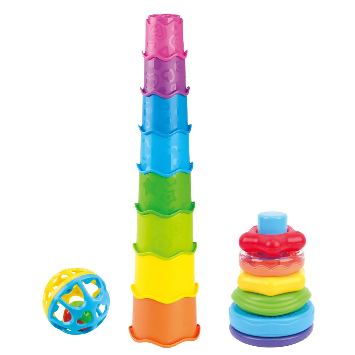 Playgo Toys Ent. Ltd. Rattle & Stack Combo