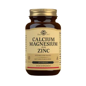 Solgar Calcium Magnesium Plus Zinc 250 Tablets