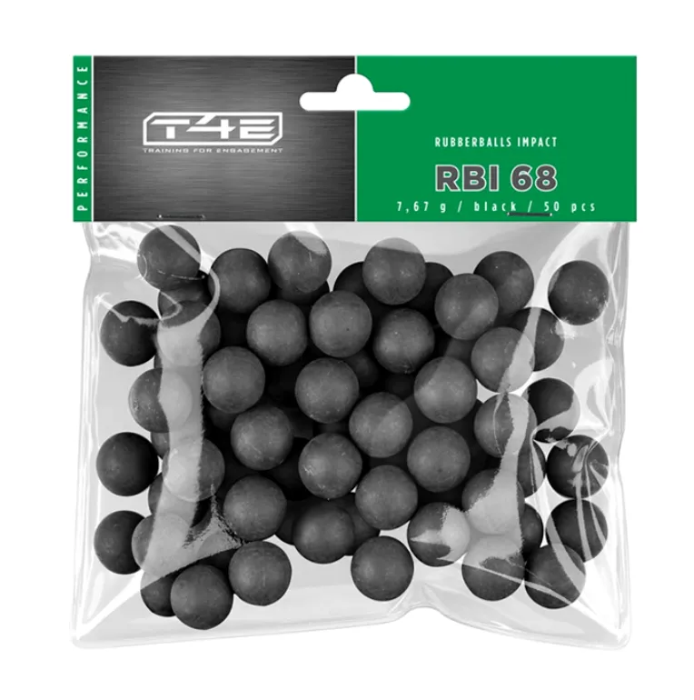 T4E RUBBER BALL RBI STEEL CORE KAL 68 50 PCS