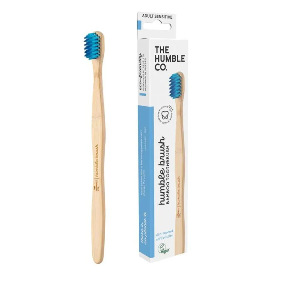 The Humble Co Bamboo Sensitive Brush - Blue