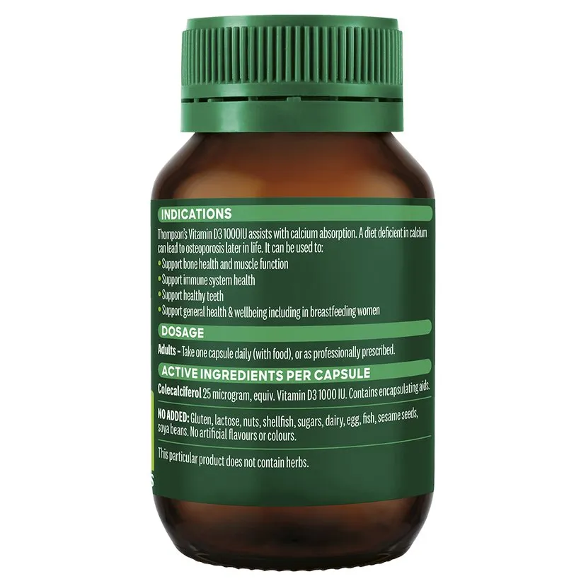 Thompsons Vitamin D3 1000iu