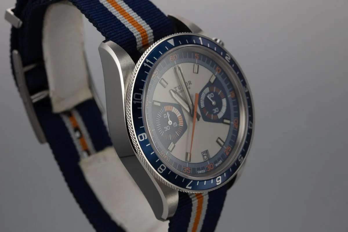 Tudor Heritage Chrono Blue 70330B with Box