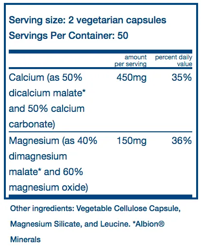 Vital Nutrients Calcium 225mg Magnesium 75mg