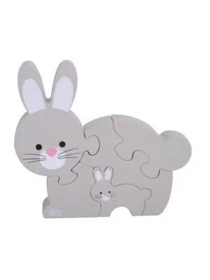 Wooden Jigsaw Puzzle Rabbit